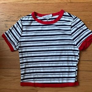 Striped crop top